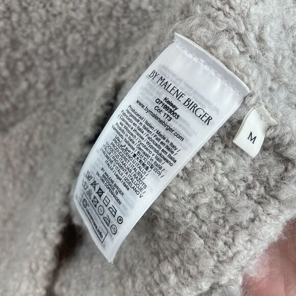 By Malene Birger Kelsey Vest Cream Boucle Q71993003 Made in Italy Size M - Picture 8 of 9